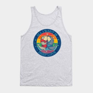 Deep Love Gay Whale Tank Top